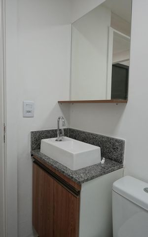 Studio para alugar com 34m², 1 quarto e sem vagaBanheiro