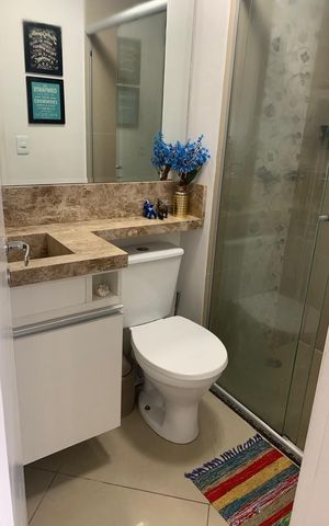 Apartamento à venda com 51m², 2 quartos e 1 vaga Apartamento à venda com 51m², 2 quartos e 1 vagaBanheiro