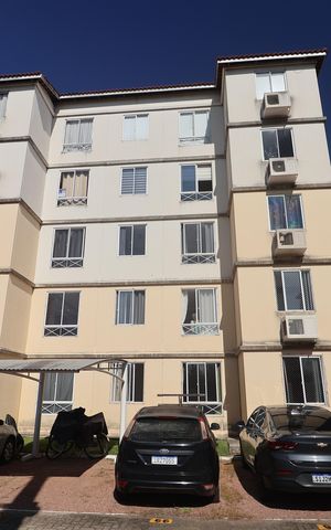 Apartamento à venda com 49m², 2 quartos e 1 vagaFachada do bloco/Placa