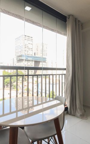 Studio à venda com 24m², 1 quarto e sem vaga Studio à venda com 24m², 1 quarto e sem vagaVaranda
