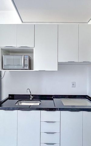 Studio para alugar com 23m², 1 quarto e sem vagaCozinha - Armários