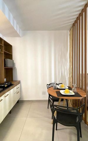 Studio para alugar com 28m², 1 quarto e sem vaga