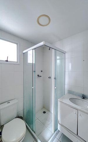 Apartamento à venda com 64m², 3 quartos e 2 vagasBanheiro da Suíte