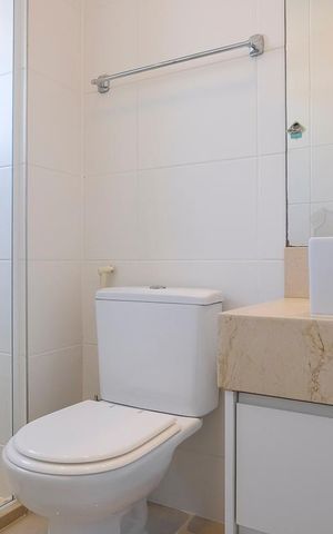 Apartamento para alugar com 135m², 3 quartos e 2 vagasBanheiro da suíte 2
