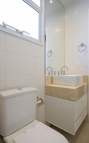 Apartamento para alugar com 135m², 3 quartos e 2 vagasBanheiro da suíte 3