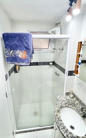 Apartamento à venda com 60m², 2 quartos e 2 vagas Apartamento à venda com 60m², 2 quartos e 2 vagasBanheiro