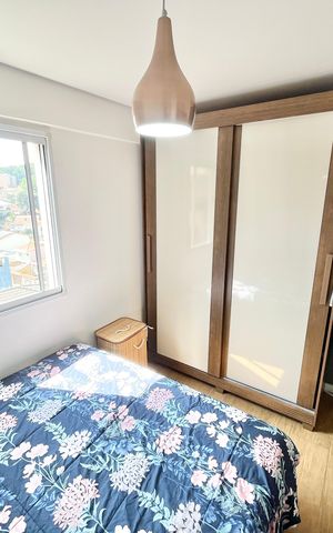 Apartamento à venda com 60m², 2 quartos e 2 vagas Apartamento à venda com 60m², 2 quartos e 2 vagasQuarto 2 - Suíte