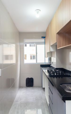 Apartamento à venda com 46m², 2 quartos e 1 vagaCozinha e Área de Serviço