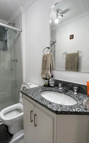 Apartamento à venda com 74m², 3 quartos e 1 vaga Apartamento à venda com 74m², 3 quartos e 1 vagaBanheiro 1