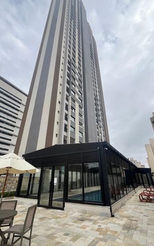 Apartamento para alugar com 46m², 1 quarto e 1 vaga Apartamento para alugar com 46m², 1 quarto e 1 vagaFachada