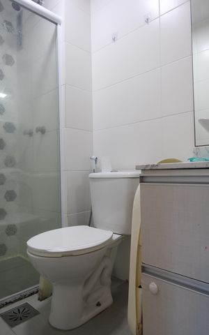Apartamento à venda com 67m², 2 quartos e 1 vagaBanheiro da suíte