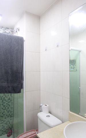 Apartamento à venda com 67m², 2 quartos e 1 vagaBanheiro social