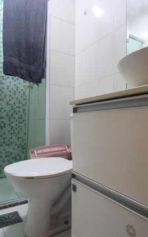 Apartamento à venda com 67m², 2 quartos e 1 vagaBanheiro social