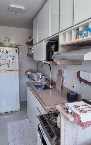 Apartamento à venda com 66m², 2 quartos e 1 vagaCozinha e Área de Serviço