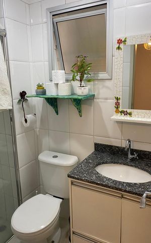 Apartamento à venda com 67m², 3 quartos e 1 vaga Apartamento à venda com 67m², 3 quartos e 1 vagaBanheiro