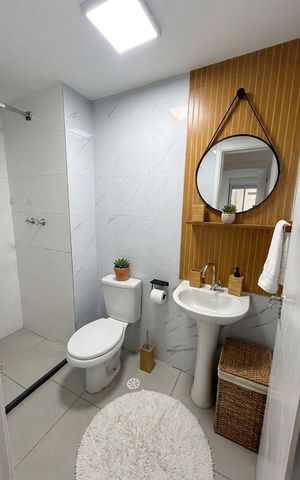 Apartamento para alugar com 42m², 2 quartos e sem vaga Apartamento para alugar com 42m², 2 quartos e sem vagaBanheiro