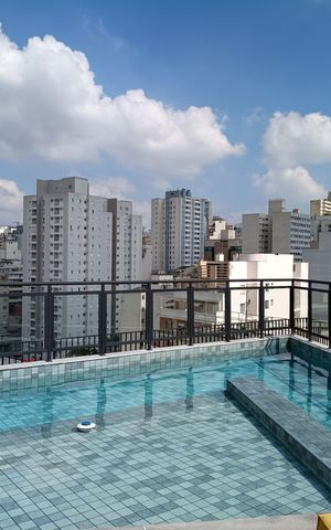 Apartamento para alugar com 24m², 1 quarto e sem vaga Apartamento para alugar com 24m², 1 quarto e sem vagaPiscina