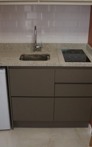 Studio à venda com 22m², 1 quarto e sem vagaCozinha