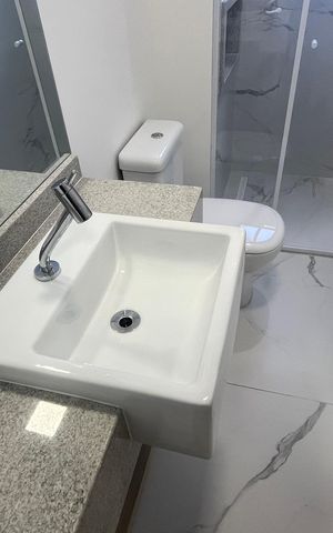 Apartamento para alugar com 46m², 1 quarto e 1 vaga Apartamento para alugar com 46m², 1 quarto e 1 vagaBanheiro social