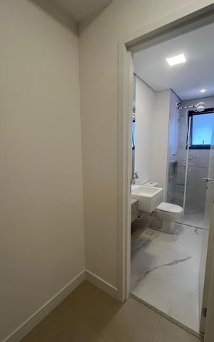 Apartamento para alugar com 46m², 1 quarto e 1 vaga Apartamento para alugar com 46m², 1 quarto e 1 vagaBanheiro social