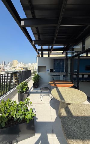 Studio para alugar com 17m², 1 quarto e sem vaga Studio para alugar com 17m², 1 quarto e sem vagaÁrea comum - Churrasqueira
