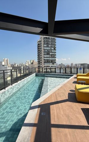 Studio para alugar com 17m², 1 quarto e sem vaga Studio para alugar com 17m², 1 quarto e sem vagaÁrea comum - Piscina