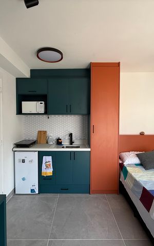 Studio para alugar com 17m², 1 quarto e sem vaga Studio para alugar com 17m², 1 quarto e sem vagaquarto,cozinha