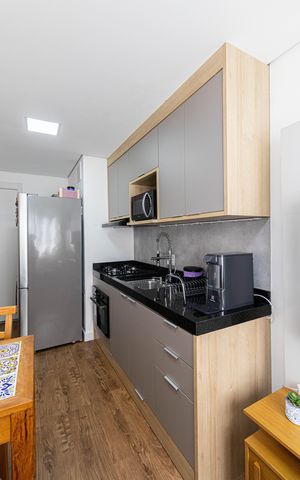 Apartamento à venda com 25m², 1 quarto e sem vaga Apartamento à venda com 25m², 1 quarto e sem vagaSala/Cozinha/Área de Serviço