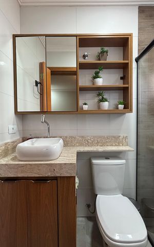 Apartamento à venda com 156m², 3 quartos e 2 vagas Apartamento à venda com 156m², 3 quartos e 2 vagasBanheiro da Suíte
