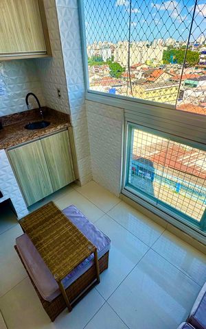 Apartamento à venda com 73m², 2 quartos e 2 vagasVaranda da Sala