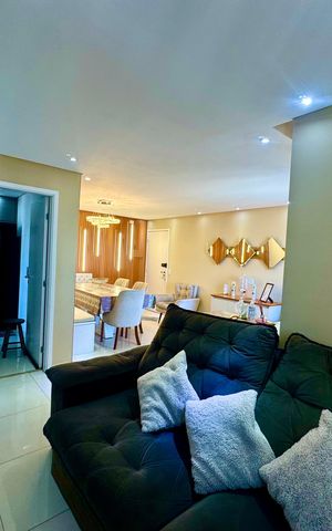 Apartamento à venda com 73m², 2 quartos e 2 vagasSala