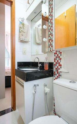 Casa à venda com 123m², 3 quartos e 2 vagasBanheiro da suíte