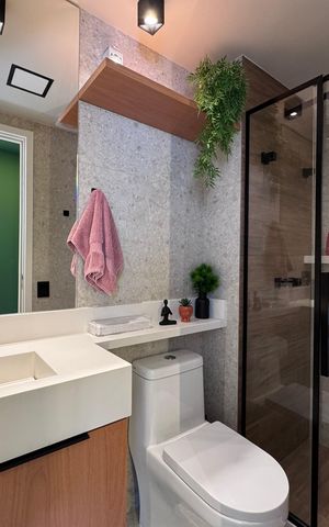 Apartamento à venda com 50m², 2 quartos e 1 vaga Apartamento à venda com 50m², 2 quartos e 1 vagaBanheiro Social