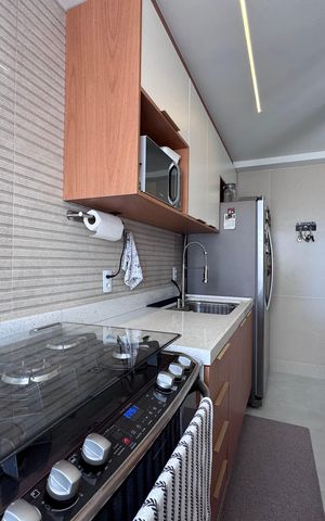 Apartamento à venda com 50m², 2 quartos e 1 vaga Apartamento à venda com 50m², 2 quartos e 1 vagaCozinha e Área de Serviço