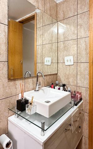 Apartamento para alugar com 56m², 2 quartos e 2 vagas Apartamento para alugar com 56m², 2 quartos e 2 vagasBanheiro Social