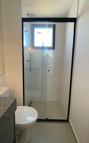 Studio à venda com 28m², 1 quarto e sem vaga Studio à venda com 28m², 1 quarto e sem vagaBanheiro