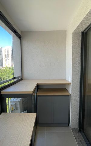 Studio à venda com 28m², 1 quarto e sem vaga Studio à venda com 28m², 1 quarto e sem vagaVaranda