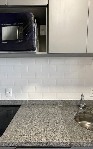 Studio à venda com 28m², 1 quarto e sem vaga Studio à venda com 28m², 1 quarto e sem vagaStudio - Cozinha