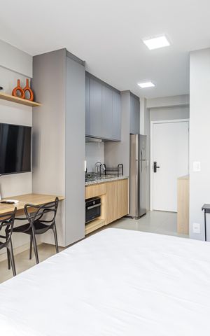 Studio para alugar com 24m², 1 quarto e sem vaga Studio para alugar com 24m², 1 quarto e sem vagaStudio