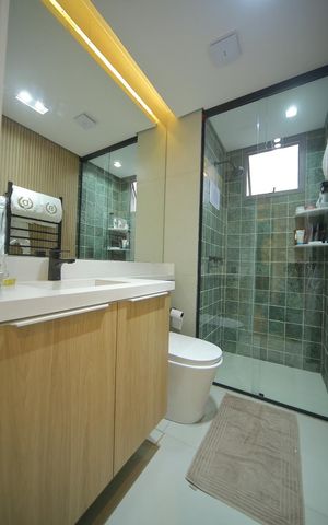 Apartamento para alugar com 76m², 2 quartos e 1 vagaBanheiro da Suíte 