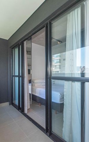 Studio para alugar com 25m², 1 quarto e sem vaga Studio para alugar com 25m², 1 quarto e sem vagaVaranda