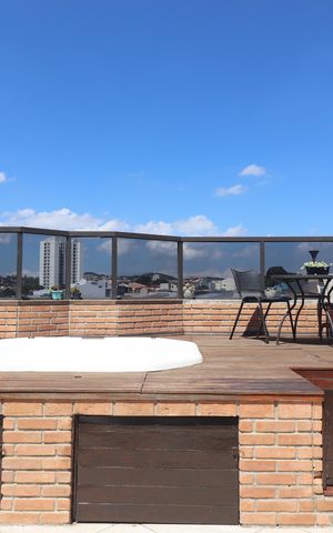 Apartamento à venda com 140m², 3 quartos e 2 vagasCobertura - Jacuzzi