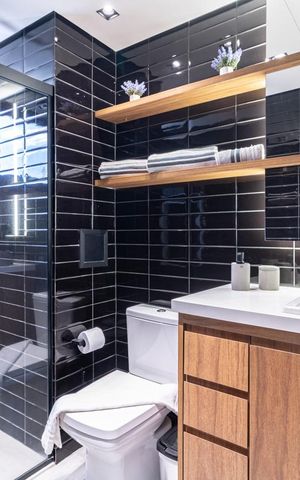 Apartamento à venda com 36m², 1 quarto e 1 vaga Apartamento à venda com 36m², 1 quarto e 1 vagaBanheiro