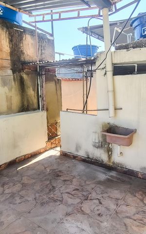 Casa para alugar com 90m², 2 quartos e sem vagaTerraço e área de serviço 