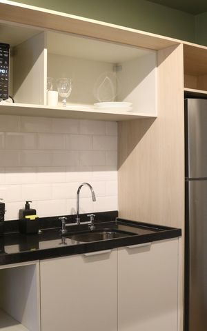 Studio à venda com 21m², 1 quarto e sem vagaCozinha