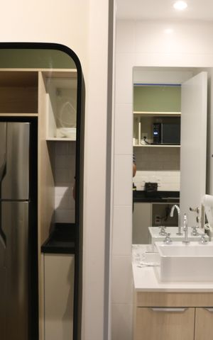 Studio à venda com 21m², 1 quarto e sem vagaCozinha