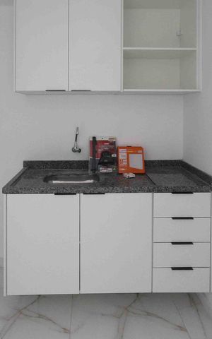 Studio para alugar com 27m², 1 quarto e sem vaga Studio para alugar com 27m², 1 quarto e sem vagaCozinha