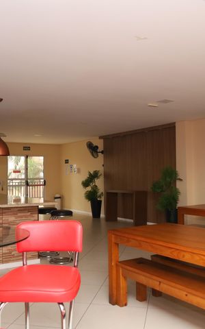 Apartamento à venda com 47m², 2 quartos e 1 vagaÁrea comum - Salão de festas