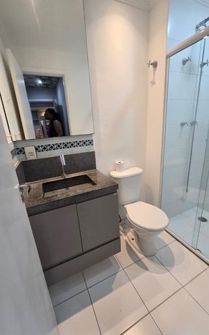 Apartamento à venda com 59m², 2 quartos e 1 vaga Apartamento à venda com 59m², 2 quartos e 1 vagaBanheiro