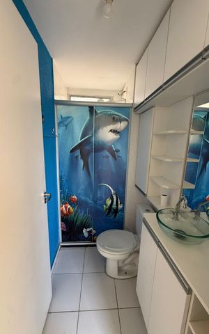 Apartamento para alugar com 39m², 2 quartos e 1 vagaBanheiro 